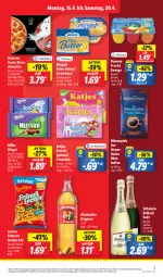 Gazetka promocyjna Lidl - Aktionsprospekt - Gazetka - ważna od 20.04 do 20.04.2024 - strona 11 - produkty: aktionspreis, almdudler, angebot, brillant sekt, butter, coupon, danone, eis, elle, erdnuss, frucht, gin, kaffee, katjes, lorenz, meggle, milka, mövenpick, nuss, Ofen, pizza, reis, riegel, sekt, söhnlein, söhnlein brillant, Streichzart, teller, Ti, vita, ZTE