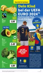 Gazetka promocyjna Lidl - Aktionsprospekt - Gazetka - ważna od 20.04 do 20.04.2024 - strona 3 - produkty: angebot, auer, avocado, Bad, banane, bananen, bio, brokkoli, eis, elle, gewinnspiel, obst, Obst und Gemüse, reis, Ti, und gemüse, ZTE