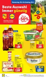 Gazetka promocyjna Lidl - Aktionsprospekt - Gazetka - ważna od 20.04 do 20.04.2024 - strona 46 - produkty: 7UP, angebot, coupon, eis, frischkäse, Käse, kerrygold, ndk, rama, reis, Schal, Schale, Schwip Schwap, snack, Ti