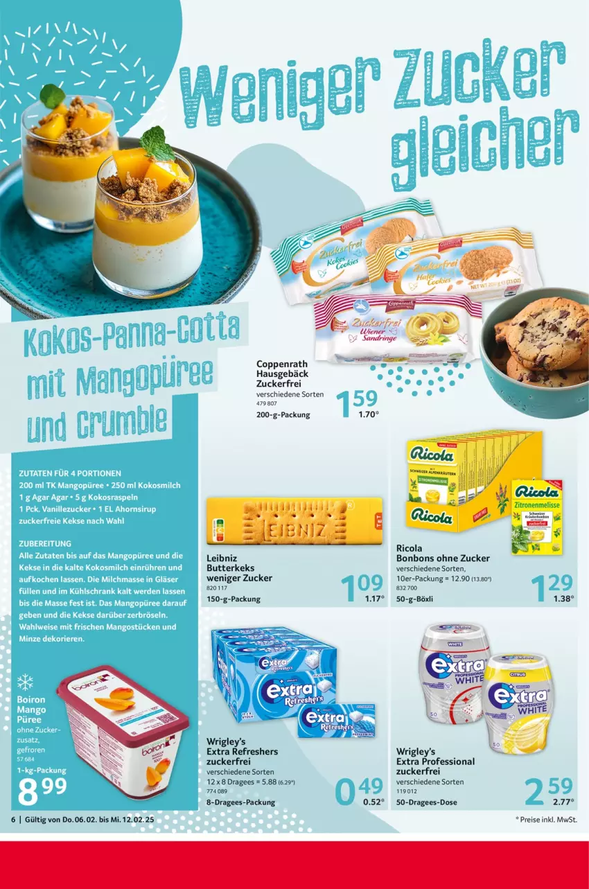 Aktueller Prospekt Selgros - Food - von 06.02 bis 12.02.2025 - strona 6 - produkty: bonbons, butter, butterkeks, cola, coppenrath, eis, keks, leibniz, reis, Ricola, ring, Ti, wiener, zucker