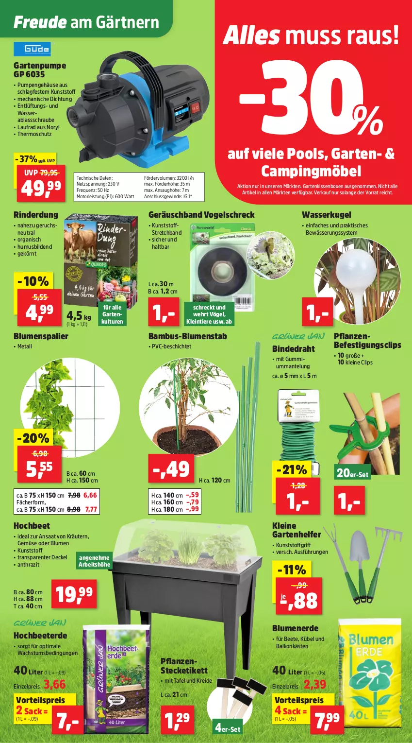 Aktueller Prospekt Thomas Philipps - von 04.08 bis 09.08.2025 - strona 3 - produkty: bambus, blume, blumen, blumenerde, decke, Deckel, Draht, eis, ente, erde, Garten, Gartenpumpe, kissen, kräuter, kräutern, Kreide, Kugel, Laufrad, leine, Mantel, möbel, pflanze, pflanzen, pool, reis, rind, rinder, sac, Ti, Tiere, tisch, usb, vorteilspreis, wasser