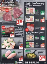 Gazetka promocyjna Edeka - Angebote der Woche - Gazetka - ważna od 16.04 do 16.04.2022 - strona 5 - produkty: auer, backofen, Bau, Bauer, beef, bier, braten, bratwurst, dell, eier, eis, ente, fleisch, Hähnchen-Oberkeulen, hähnchenflügel, lack, mac, natur, nuss, Ofen, pfanne, pute, Putenoberkeule, rel, rind, rinder, rwe, saft, salz, schinken, schinkenbraten, tee, Ti, wiesenhof, wurst