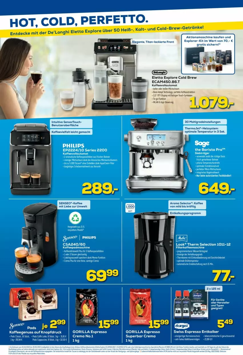 Aktueller Prospekt Euronics - Prospekte - von 31.05 bis 07.06.2023 - strona 8 - produkty: auto, kaffee, kaffeevollautomat, LG, mac, milch, senseo, Ti
