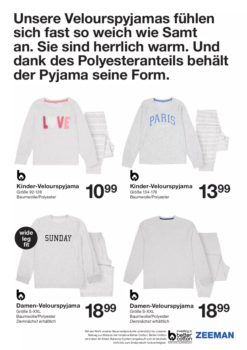 Aktueller Prospekt Zeeman - Prospekte - von 26.10 bis 08.11.2024 - strona 9 - produkty: Bau, baumwolle, bett, Kinder, LG, Pyjama, Ti, wolle