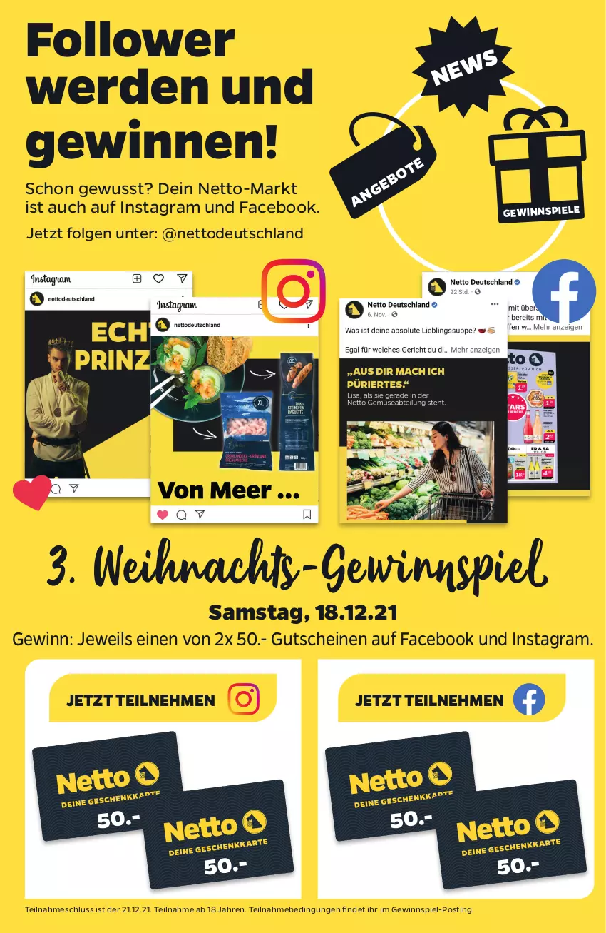 Aktueller Prospekt Netto - Prospekt - von 13.12 bis 18.12.2021 - strona 34 - produkty: erde, gewinnspiel, gutschein, gutscheine, LG, Spiele, Ti