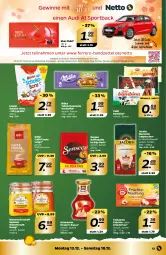 Gazetka promocyjna Netto - Prospekt - Gazetka - ważna od 18.12 do 18.12.2021 - strona 13 - produkty: beutel, Blüte, bohne, bohnen, caffè crema, Cap, cappuccino, cin, dessert, eis, ente, ferrero, früchte, honig, jacobs, käfer, kaffee, kaffeebohnen, kaffeepads, Kinder, kräuter, lungo, milka, Mon Chéri, oder kräuter, sac, sauce, schoko, schoko-bons, schokolade, Schwartau, senseo, Sport, tafelschokolade, tee, teekanne, Ti