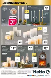 Gazetka promocyjna Netto - Prospekt - Gazetka - ważna od 18.12 do 18.12.2021 - strona 32 - produkty: alle artikel ohne dekoration, angebot, auer, batterie, batterien, dekoration, Draht, Echtwachskerzen, eis, elle, , Finish, Kamin, kerze, Kette, lamm, Lampe, laterne, leds, LG, lichterkette, papier, reis, Schal, Ti, timer, uhr