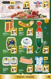 Gazetka promocyjna Netto - Prospekt - Gazetka - ważna od 18.12 do 18.12.2021 - strona 9 - produkty: Berger, burger, creme, eis, elle, , feinkost, filet, Fileträucherling, filets, fisch, fleisch, fleischwurst, forelle, Geflügel, gin, kartoffel, Käse, lachs, Mett, mettwurst, pastete, radeberger, Räucherling, reifen, rel, salami, salat, schinken, spreewälder, Ti, tzatziki, Ungarische Salami, wurst, würstchen