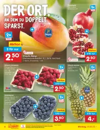 Gazetka promocyjna Netto Marken-Discount - Filial-Angebote - Gazetka - ważna od 27.05 do 27.05.2023 - strona 4 - produkty: ananas, apfel, asti, beere, beeren, bestpreis, chiquita, eis, grana, granatapfel, heidelbeere, heidelbeeren, himbeer, himbeere, himbeeren, mango, ndk, Rana, reis, Schal, Schale, Ti