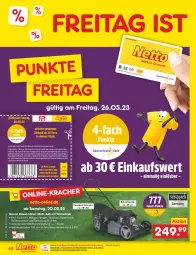 Gazetka promocyjna Netto Marken-Discount - Filial-Angebote - Gazetka - ważna od 27.05 do 27.05.2023 - strona 42 - produkty: bestpreis, Brei, buch, coupon, deutschlandcard, discount, eduscho, eis, erde, guthabenkarte, gutschein, gutscheine, mac, marken-discount, milch, ndk, rasen, rasenmäher, Rauch, Reinigung, reis, Tchibo, Ti