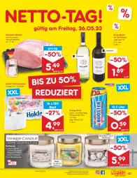 Gazetka promocyjna Netto Marken-Discount - Filial-Angebote - Gazetka - ważna od 27.05 do 27.05.2023 - strona 43 - produkty: angebot, Apple, auer, bestpreis, coconut, decke, Deckel, drink, Duftkerze, eis, energy drink, gin, hakle, hakle toilettenpapier, kerze, papier, reis, schwein, schweine, Ti, toilettenpapier, vin de france, wein, weine, ZTE