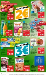 Gazetka promocyjna Kaufland - Gazetka - ważna od 24.08 do 24.08.2022 - strona 4 - produkty: actimel, actimel drink, angebot, babybel, burger, danone, danone actimel drink, Dr. Oetker, drink, eis, erbsen, fleisch, gin, halbfester schnittkäse, Innocent, Käse, leine, lindt, mac, müsli, nuss, Pink Lady, purland, ring, saft, salami, schnittkäse, sim, Spezi, tafeläpfel, Ti, vita, vitalis, vitalis müsli, Yo, ZTE