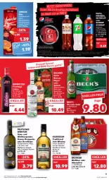 Gazetka promocyjna Kaufland - Gazetka - ważna od 24.08 do 24.08.2022 - strona 9 - produkty: alkohol, amecke, angebot, angebote, auer, bacardi, beck's, berentzen, bier, burgunder, dornfelder, eis, erdinger, frucht, fruchtsaft, gewinnspiel, grauer burgunder, gutschein, gutscheine, irish whiskey, kilbeggan, lack, LG, likör, löwensenf, Mirinda, pepsi, pils, qualitätswein, qualitätsweine, rind, rum, saft, Schwip Schwap, senf, Spiele, Ti, vita, Vitamine, wein, weine, Weißburgunder, Weißwein, whiskey