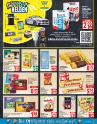 Gazetka promocyjna Edeka - Angebote der Woche - Gazetka - ważna od 16.07 do 16.07.2022 - strona 13 - produkty: ACC, auto, beutel, bio, bohne, brot, butter, caffe, chips, dallmayr, darbo, darboven, deka, dolce gusto, duplo, eis, espresso, ferrero, Fladenbrot, geback, gewinnspiel, golden toast, haselnuss, kaffee, kakao, kartoffel, kartoffelchips, keks, kekse, Kinder, latte, leibniz, lorenz, mac, milka, natur, natura, nuss, nutella, oder espresso, Ofen, reis, rezept, rezepte, riegel, ritter, ritter sport, röstkaffee, schoko, schokolade, schokoladen, sesam, Sport, starbucks, steinofen, toast, Toastbrot, toblerone, tomate, tomaten, vollautomaten