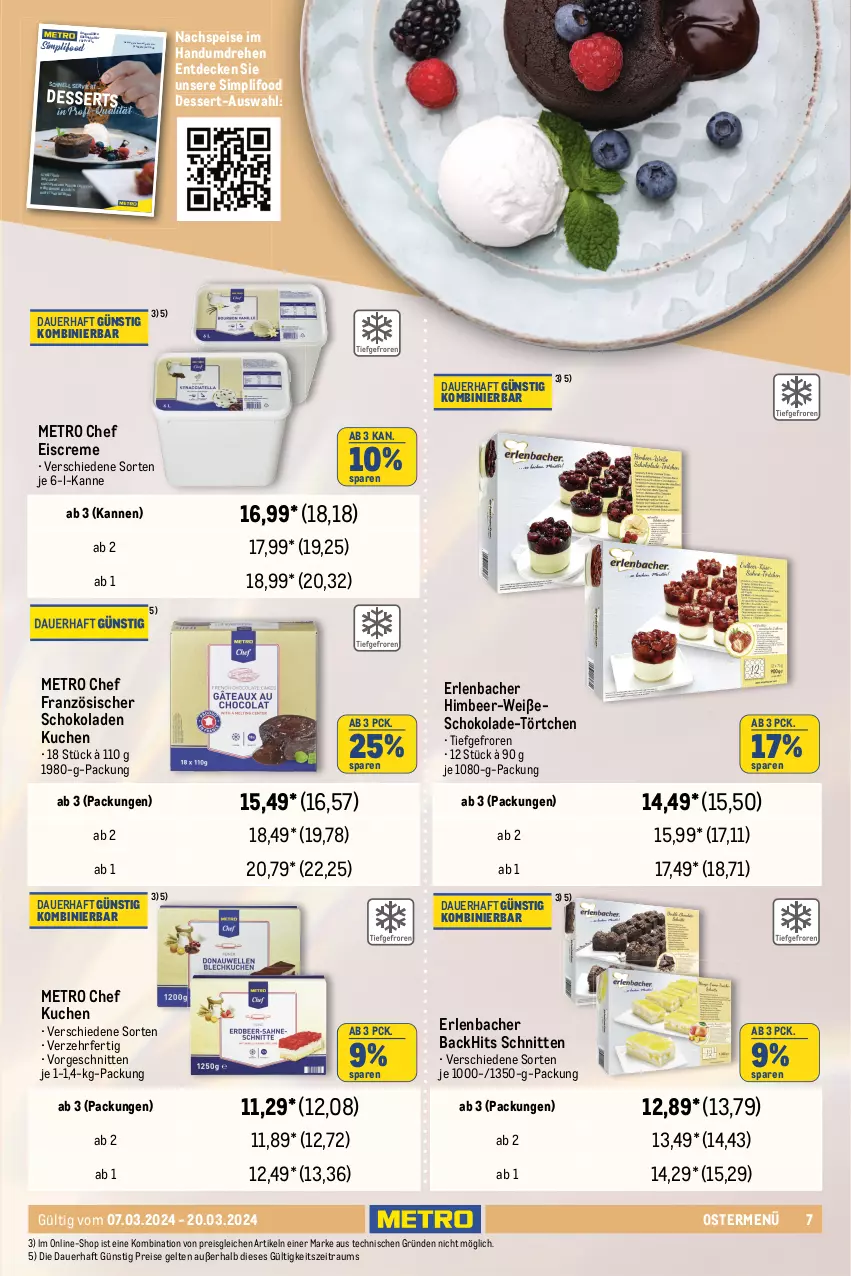 Aktueller Prospekt Metro - Gastro Journal - von 07.03 bis 20.03.2024 - strona 7 - produkty: auer, beere, beeren, beutel, bohne, creme, decke, dessert, desserts, Dr. Oetker, eis, eiscreme, espresso, frucht, himbeer, kaffee, kakao, küche, Küchen, kuchen, Küchenhelfer, Metro, minze, Mode, panna cotta, reis, ring, rioba, sahne, schnitten, schoko, schokolade, schokoladen, sim, Ti, Törtchen, zucker