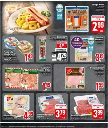 Gazetka promocyjna Edeka - Prospekte - Gazetka - ważna od 12.10 do 12.10.2024 - strona 18 - produkty: auer, Bau, Bauer, Becher, bier, braten, eier, eis, ente, fleisch, Geflügel, gutsleberwurst, hackfleisch, Käse, Käsewurst, leberwurst, Pommersche, reis, Schal, Schale, schnittlauch, schnitzel, schwein, schweine, Schweineoberschale, spitzenqualität, wein, weine, Weißwurst, wiener, wiesbauer, wurst, ZTE