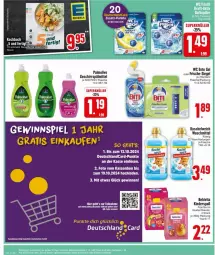 Gazetka promocyjna Edeka - Prospekte - Gazetka - ważna od 12.10 do 12.10.2024 - strona 22 - produkty: beutel, deutschlandcard, ente, flasche, geschirr, geschirrspülmittel, gutschein, gutscheine, kraft, Kuschelweich, LG, olive, palmolive, quetschbeutel, spülmittel, Ti, waschmittel, wc frisch, ZTE