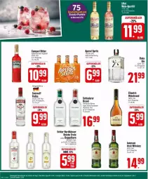 Gazetka promocyjna Edeka - Prospekte - Gazetka - ważna od 12.10 do 12.10.2024 - strona 24 - produkty: aperitif, aperol, campari, cin, doppelkorn, fisch, fische, flasche, irish whiskey, jameson, kirsch, korn, Schladerer, smirnoff, Ti, vodka, wasser, wein, weinbrand, whiskey