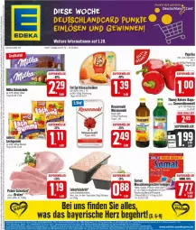 Gazetka promocyjna Edeka - Prospekte - Gazetka - ważna od 12.10 do 12.10.2024 - strona 3 - produkty: blume, blumen, blumenöl, braten, Cap, deka, deutschlandcard, flasche, fol epi, geschirr, Käse, käsescheiben, leberkäs, mehl, pute, reiniger, rosen, Rosenmehl, Schal, Schale, schnitzel, somat, sonnenblume, sonnenblumen, sonnenblumenöl, thomy, Ti, type 405, weizenmehl