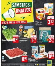 Gazetka promocyjna Edeka - Prospekte - Gazetka - ważna od 12.10 do 12.10.2024 - strona 30 - produkty: Abtei, deka, eis, fleisch, hackfleisch, katzennahrung, Kinder, Kinder Maxi, LG, milch, milch-schnitte, parmigiano, parmigiano reggiano, pingui, reggiano, reis, Romanasalat, salat, ZTE