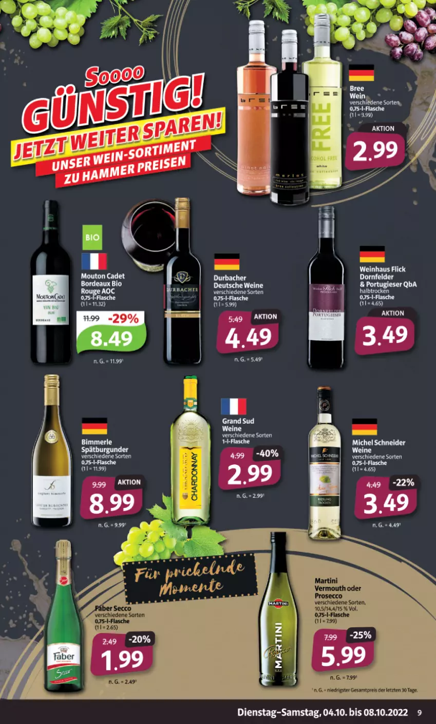 Aktueller Prospekt Markant - Prospekte - von 04.10 bis 08.10.2022 - strona 9 - produkty: dornfelder, eis, Michel Schneider, reis, Ti, wein, ZTE