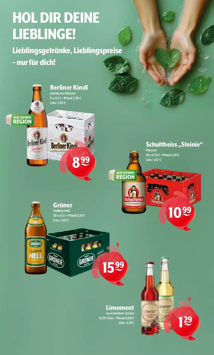 Aktueller Prospekt Getraenke Hoffmann - Prospekte - von 20.07 bis 25.07.2026 - strona 9 - produkty: berliner, berliner kindl, bier, eis, getränk, getränke, Jubiläums, limo, pils, pilsener, reis, Schultheiss