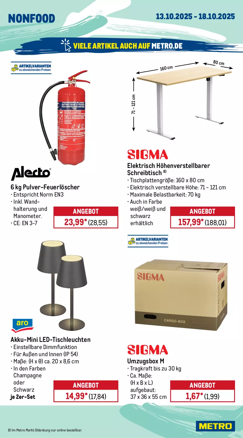 Aktueller Prospekt Metro - Wochen-Angebote - von 13.10 bis 18.10.2025 - strona 23 - produkty: akku, angebot, bambus, Bau, Behälter, champagne, drink, edelstahl, elle, geschirr, Gläser, HP, kraft, latte, led-tischleuchte, Leuchte, leuchten, LG, Metro, mikrowelle, sahne, schreibtisch, spülmaschinen, teller, Ti, tisch, tischleuchte, tischplatte, Tischplatten, wandhalterung