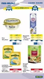 Gazetka promocyjna Metro - Wochen-Angebote - Gazetka - ważna od 18.10 do 18.10.2025 - strona 9 - produkty: angebot, bärenmarke, Becher, beutel, butter, cheddar, eis, flakes, Käse, käsescheiben, kerrygold, kräuter, Kräuterseitlinge, Kürbis, leerdammer, mac, milch, nuss, obst, rama, reis, schnittkäse, schnittkäsescheiben, Ti, tiefpreis, zucchini