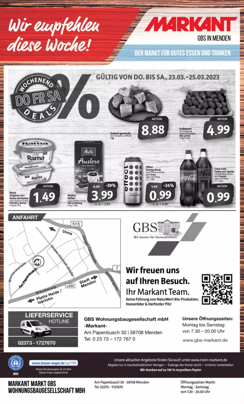 Aktueller Prospekt Markant - Prospekte - von 20.03 bis 25.03.2023 - strona 12 - produkty: angebot, angebote, Bau, Bebe, bio, brot, elle, hasseröder, lieferservice, natur, pils, rwe, Ti, uhr