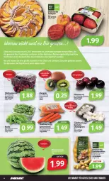 Gazetka promocyjna Markant - Prospekte - Gazetka - ważna od 25.03 do 25.03.2023 - strona 4 - produkty: bio, cola, eis, gutes essen, kartoffel, kartoffeln, kiwi, möhren, natur, pflaume, pflaumen, rucola, Schal, Schale, speisekartoffeln, tafeltrauben, Ti, trauben