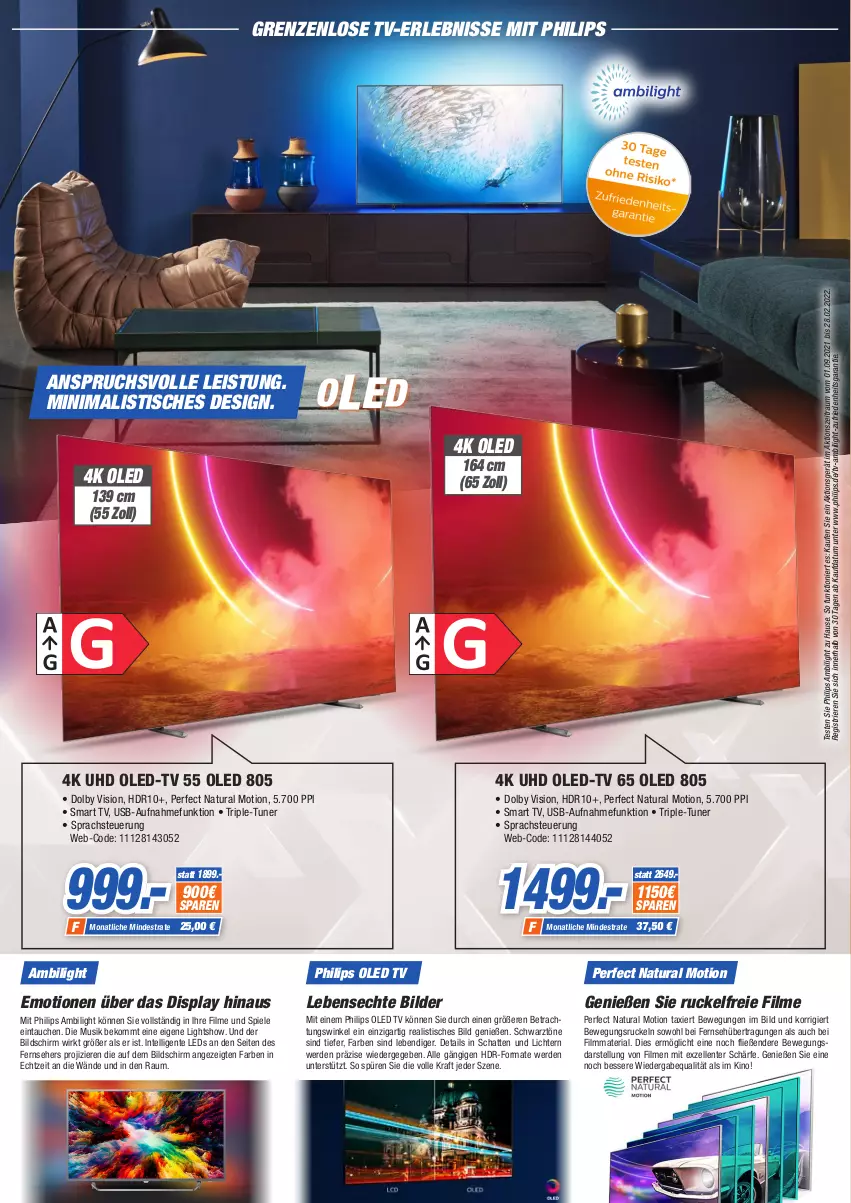 Aktueller Prospekt Expert Singen - Prospekte - von 17.02 bis 23.02.2022 - strona 5 - produkty: beko, eis, elle, ente, erde, fernseher, gsw, Intel, kraft, led tv, leds, natur, natura, oled tv, Oled-TV, Philips, Ria, smart tv, Spiele, Ti, tisch, tuner, uhd, usb