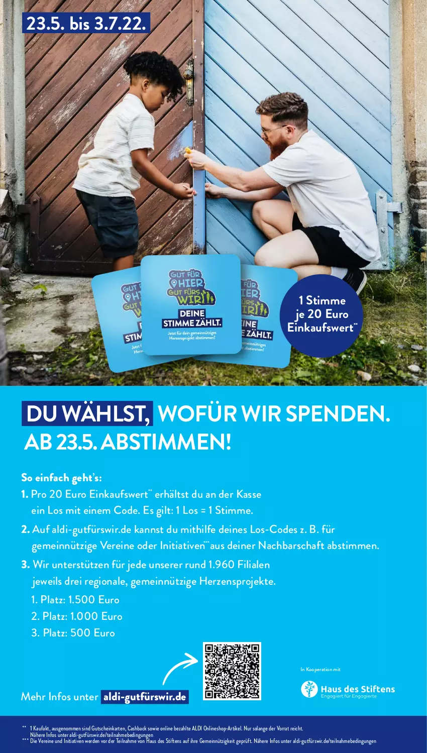 Aktueller Prospekt AldiSud - ALDI Aktuell - von 23.05 bis 28.05.2022 - strona 15 - produkty: aldi, erde, gutschein, stifte, Ti