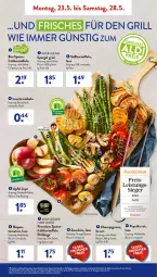 Gazetka promocyjna AldiSud - ALDI Aktuell - Gazetka - ważna od 28.05 do 28.05.2022 - strona 3 - produkty: aldi, asti, bio, braun, champignon, champignons, eis, Frühkartoffeln, grill, kartoffel, kartoffeln, Lauchzwiebel, lauchzwiebeln, lebensmittel, leine, natur, paprika, paprika rot, Rauch, reis, sac, Schal, Schale, spargel, spargel grün, Süßkartoffeln, Ti, tomate, tomaten, Yo, ZTE, zucchini, zwiebel, zwiebeln