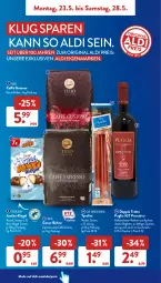Gazetka promocyjna AldiSud - ALDI Aktuell - Gazetka - ważna od 28.05 do 28.05.2022 - strona 6 - produkty: aldi, bohne, caffè crema, creme, eis, espresso, espresso oder, flasche, gin, jumbo, mac, nuss, nuss-nugat-creme, primitivo, reis, riegel, rotwein, Ti, wein