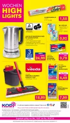 Gazetka promocyjna Kodi - Prospekte - Gazetka - ważna od 20.07 do 20.07.2024 - strona 8 - produkty: Aluminiumfolie, angebot, angebote, aqua, citrus, edelstahl, eis, elle, Kocher, küche, Küchen, lenco, LG, mikrofaser, rama, reis, schwamm, tectro, teller, Ti, tuc, vileda, wasser, wasserkocher, weck