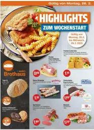 Gazetka promocyjna Vmarkt - Prospekte - Gazetka - ważna od 28.02 do 28.02.2024 - strona 18 - produkty: auer, Bau, Bauer, Bauernschinken, Berger, blätterteig, blätterteiggebäck, braten, brot, eis, fleisch, gewürz, gin, je 500-g-brot, Käse, mac, merl, natur, pute, rollbraten, salami, schinken, schoko, schwein, schweine, Sport, truthahn, wein, weine, würstchen