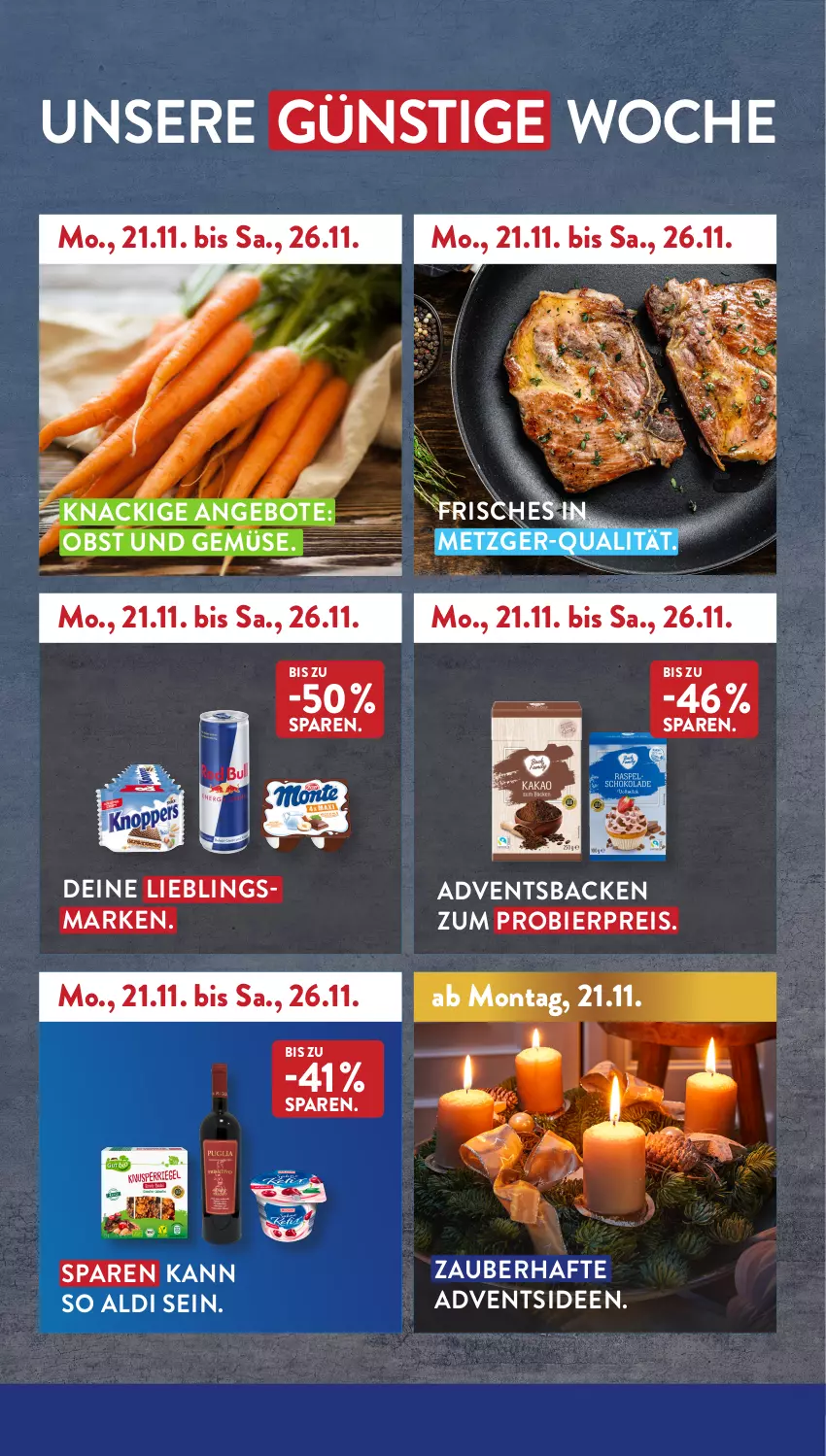 Aktueller Prospekt AldiSud - NÄCHSTE WOCHE - von 21.11 bis 26.11.2022 - strona 2 - produkty: aldi, angebot, angebote, bier, eis, obst, Obst und Gemüse, reis, Ti, und gemüse