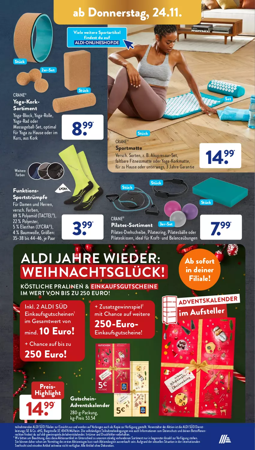 Aktueller Prospekt AldiSud - NÄCHSTE WOCHE - von 21.11 bis 26.11.2022 - strona 27 - produkty: Adventskalender, aldi, alle artikel ohne dekoration, ball, Bau, baumwolle, dekoration, eis, elle, erde, gewinnspiel, gin, gutschein, gutscheine, kissen, kraft, pralinen, reis, ring, rwe, Spiele, Sport, strümpfe, teller, Ti, wolle, Yo, ZTE