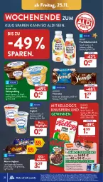 Gazetka promocyjna AldiSud - NÄCHSTE WOCHE - Gazetka - ważna od 26.11 do 26.11.2022 - strona 34 - produkty: akku, aldi, aprikose, Becher, beere, butter, buttermilch, cereals, E-Bike, eis, erdbeere, erde, flasche, frucht, gewinnspiel, gutschein, gutscheine, joghur, joghurt, landliebe, landliebe joghurt, langnese, LG, lion, mac, milch, Müller, nestlé, pudding, reis, sahne, schoko, schokolade, Smacks, smarties, Ti, uhr, vanille, viennetta