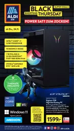 Gazetka promocyjna AldiSud - NÄCHSTE WOCHE - Gazetka - ważna od 26.11 do 26.11.2022 - strona 50 - produkty: aldi, auto, eis, Gaming PC, geforce, gin, Intel, Kingston, medion, nvidia, Razer, rtx, Spiele, ssd, Ti, wasser