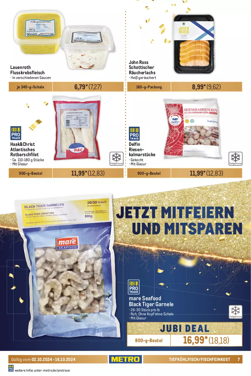 Aktueller Prospekt Metro - Food-NonFood - von 02.10 bis 16.10.2024 - strona 7 - produkty: Abtei, angebot, angebote, aqua, beutel, bsf, eier, eis, elle, feinkost, filet, filets, fisch, fische, Fischer, Fischfeinkost, fleisch, frischfisch, Krebs, lachs, lack, mars, Metro, Muscheln, Räucherlachs, reis, Rotbarsch, rotbarschfilet, Saibling, sauce, saucen, Schal, Schale, Schere, schott, Seesaiblingsfilet, steak, steaks, Ti, tisch, Wild