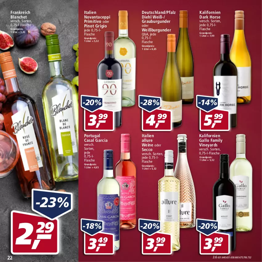 Aktueller Prospekt Real - Real Handzettel - von 31.01 bis 05.02.2022 - strona 22 - produkty: burgunder, casal garcia, ecco, eis, flasche, gallo, gallo family, grauburgunder, Pinot, pinot grigio, primitivo, reis, Ti, wein, weine, Weißburgunder