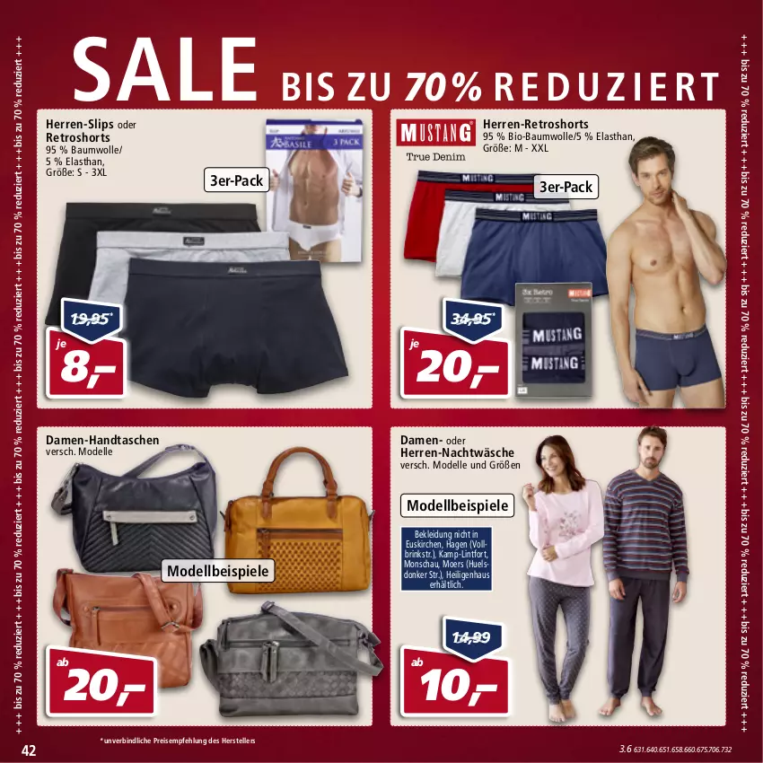 Aktueller Prospekt Real - Real Handzettel - von 31.01 bis 05.02.2022 - strona 42 - produkty: Bau, baumwolle, bio, bio-baumwolle, dell, eis, elle, Handtasche, kleid, Kleidung, Mode, reis, retroshorts, shorts, slip, slips, Spiele, Tasche, taschen, teller, wolle