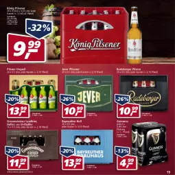 Gazetka promocyjna Real - Real Handzettel - Gazetka - ważna od 05.02 do 05.02.2022 - strona 19 - produkty: Berger, bier, eis, elle, grevensteiner, Guinness, jever, jever pilsener, könig pilsener, pils, pilsener, pilsner, pilsner urquell, radeberger, radeberger pilsner, radler, reis, steiner