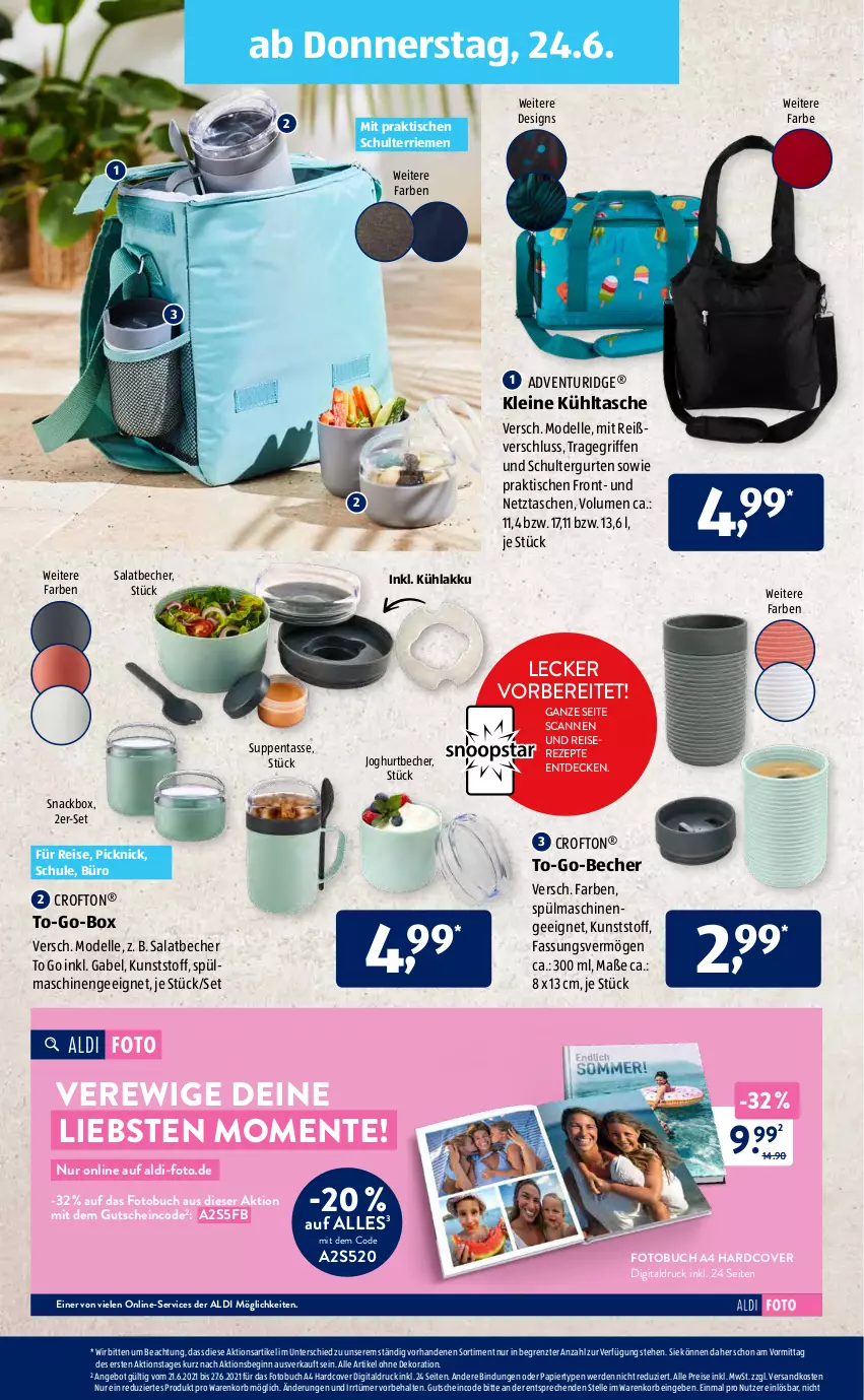 Aktueller Prospekt AldiSud - ALDI Aktuell - von 21.06 bis 26.06.2021 - strona 22