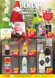 Gazetka promocyjna Netto Marken-Discount - Filial-Angebote - Gazetka - ważna od 25.06 do 25.06.2022 - strona 20 - produkty: aust, Blüte, bowle, burger, Cap, chardonnay, cola, eis, elle, enders, fanta, fleisch, frucht, fuze tea, getränk, getränke, gin, holunder, holunderblüte, Käse, katlenburger, kiwi, licor, licor 43, likör, mac, mango, mit frucht, ndk, reis, rotwein, tee, Ti, tonic, versandkostenfrei, volvic, wasser, wein, Weißwein, whiskey, zitrone