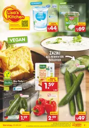 Gazetka promocyjna Netto Marken-Discount - Filial-Angebote - Gazetka - ważna od 25.06 do 25.06.2022 - strona 9 - produkty: angebot, asti, bacon, bestpreis, bio, creme, Dr. Oetker, eis, gurke, gurken, joghur, joghurt, natur, naturjoghurt, paprika, paprika rot, reis, rezept, rezepte, Ti, Tofu, zaziki, ZTE, zucchini