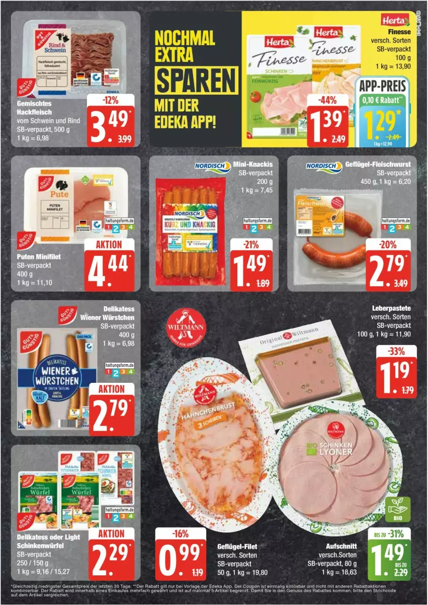 Aktueller Prospekt Edeka - Prospekte - von 25.11 bis 30.11.2024 - strona 5 - produkty: eis, finesse, nuss, pastete, reis, rind, schwein, tee, Ti, wein, Zelt