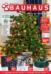 Gazetka promocyjna Bauhaus - Prospekte - Gazetka - ważna od 25.12 do 25.12.2021 - strona 1 - produkty: Bau, Behälter, eis, elle, , gutschein, Holz, Kette, Kugel, leds, LG, lichterkette, natur, reis, smartphone, tablet, Ti, wasser, weihnachten, Weihnachtsbaum, Weihnachtskugeln