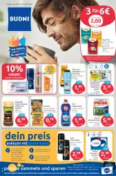 Gazetka promocyjna Budni - Prospekte - Gazetka - ważna od 14.10 do 14.10.2023 - strona 1 - produkty: ACC, angebot, angebote, auer, axe, Brufen, Clin, decke, deo, deo spray, eimer, eis, Engel, gin, gliss, gliss kur, haribo, kaffee, nescafe, papier, persil, persil waschmittel, pril, reis, shampoo, spülmittel, spülung, Ti, tücher, waschmittel, Yo